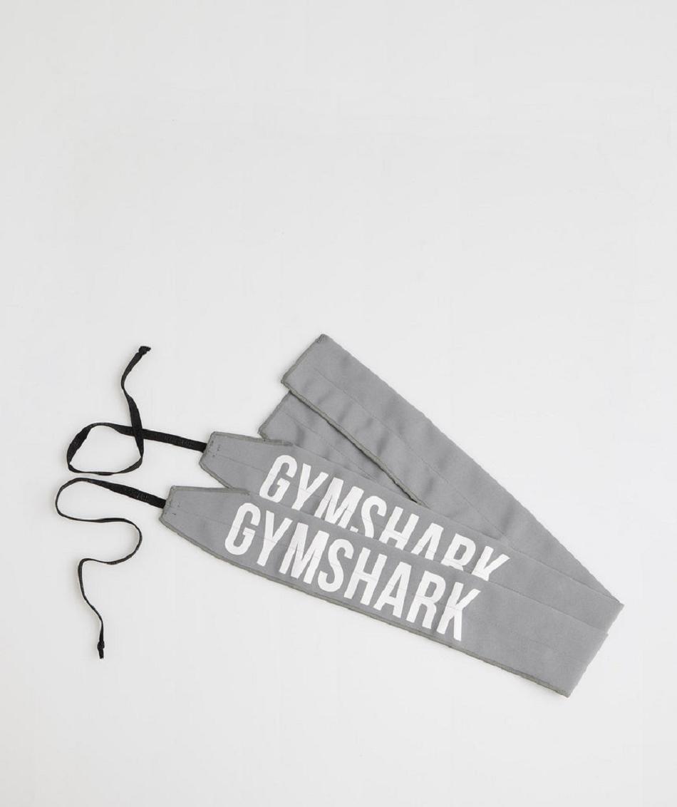 Ekwipunek Męskie Gymshark Wrist Straps Self Tie Szare | PL 3203VRW